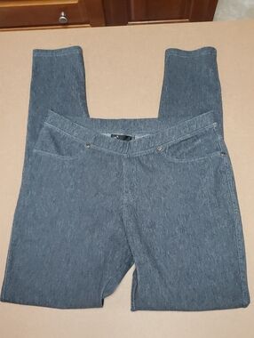 Gray Stretch Denim Jeggings Pants